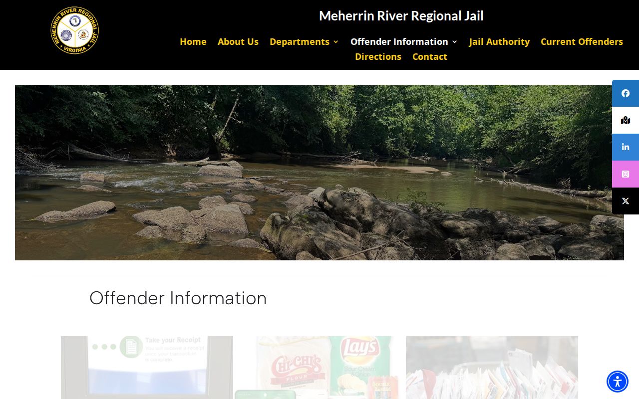Brunswick County MRRJ current-offender booking record lookup page
